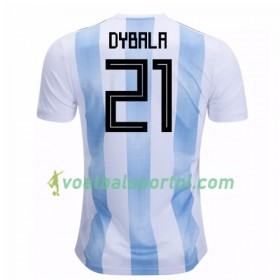 Argentinië Dybala 21 Thuis Shirt WK voetbal 2018